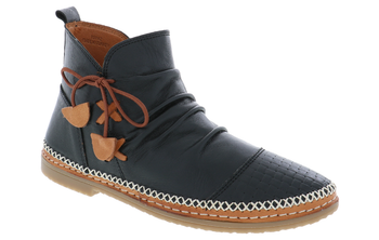 TOPAZ BLK/TAN | Biza TOPAZ Women's Black Tan Boots-Made in USA-Brandy's Shoes