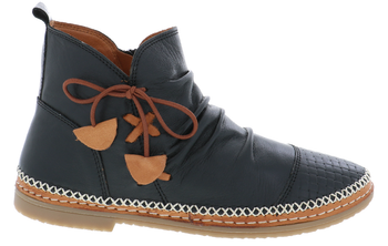 TOPAZ BLK/TAN | Biza TOPAZ Women's Black Tan Boots-Made in USA-Brandy's Shoes