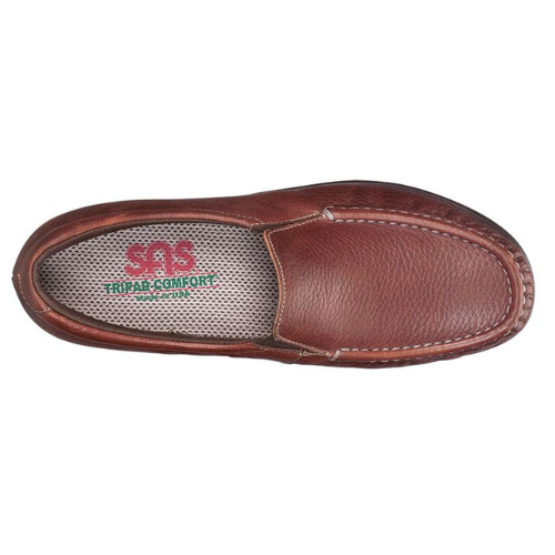 Twin Brown Slip On Loafers
