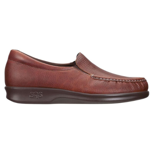 Twin Brown Slip On Loafers
