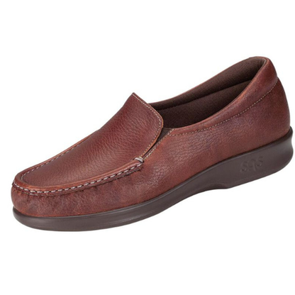 Twin Brown Slip On Loafers