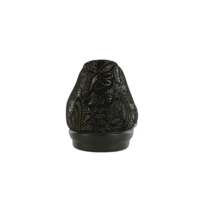 SCENIC BLACK LACE | Scenic Ballet Flat Brocade-Black Patent at Brandy Shoes Made in USA