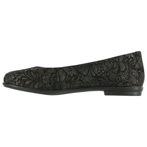 SCENIC BLACK LACE | Scenic Ballet Flat Brocade-Black Patent at Brandy Shoes Made in USA