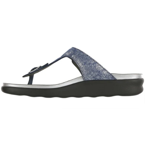 SANIBEL SILVER BLUE at Brandy's Shoes Made in USA