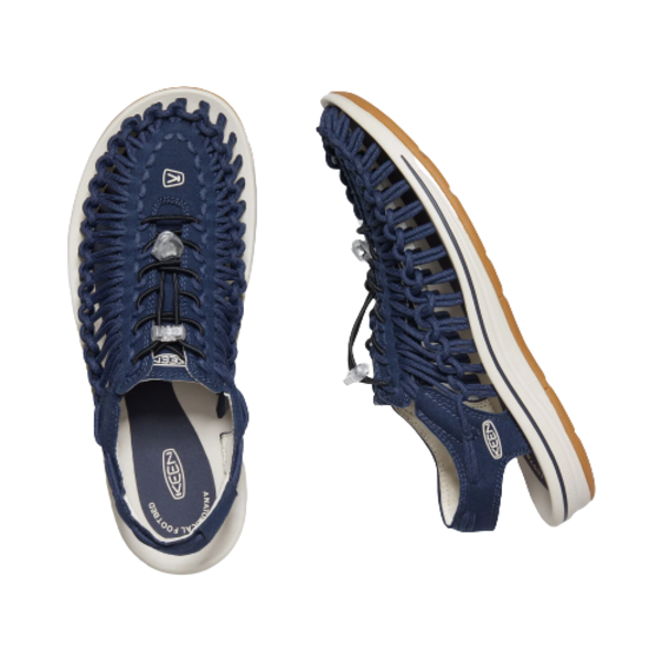 Men's UNEEK Canvas Style #1026229 Keen Footwear | KEEN MEN Uneek Canvas NAVY 1026229 Waterproof sole Made in USA Brandy's Shoes