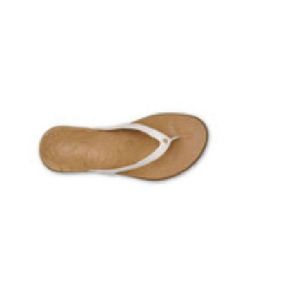 HONU BRIGHT WHITE-GOLDEN SAND SLIPPERS