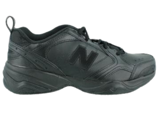 Women's Slip Resistant 626 Dunk Shoe  New Balance Made in USA WID626K2 Slip-Resistant Black Leather Sneaker BRANDYS SHOES