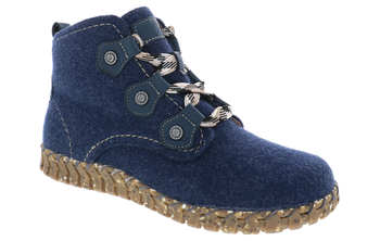 WYNTER FT NAVY | Biza WYNTER FT Women's Navy Boots-Made in USA-Brandy's Shoes
