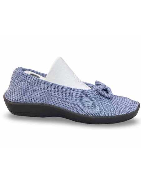 Lyla Brick Blue Anatomical Ballet Flats