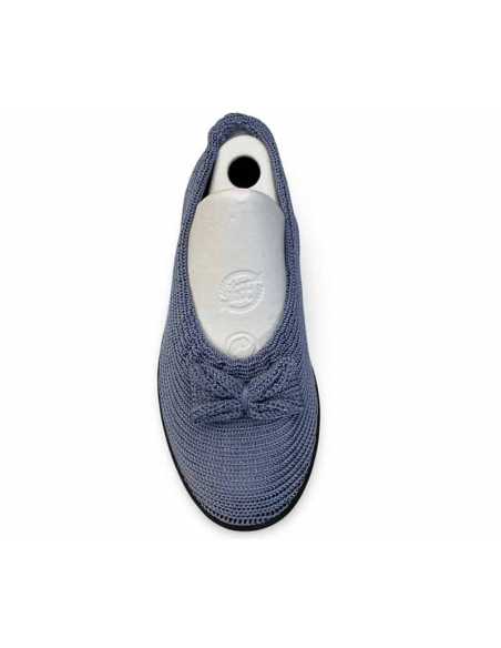 Lyla Brick Blue Anatomical Ballet Flats