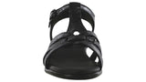Aurora T-Strap Sandal- CARBON | SAS Aurora T-Strap WOMENS  Sandal BLACK Brandy's Shoes Made in USA