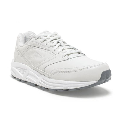 BROOKS ADDICTION WHITE WALKER | Brooks Men's Addiction Walker Lace-Up Shoes White Leather - 110039-111-Brandy