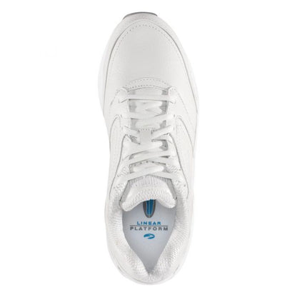 BROOKS ADDICTION WHITE WALKER | Brooks Men's Addiction Walker Lace-Up Shoes White Leather - 110039-111-Brandy