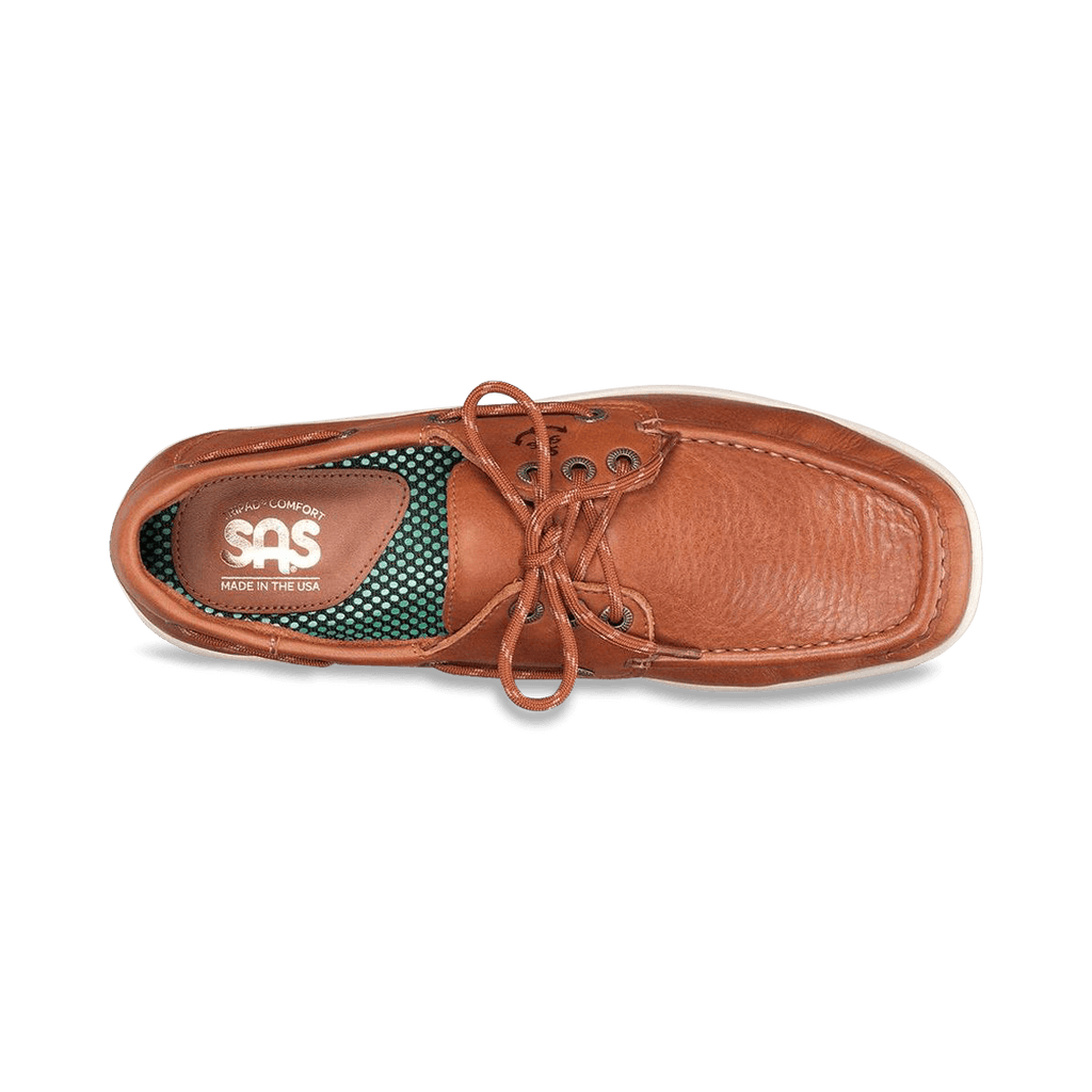 Decksider Lace Up Boat Shoe-OLD SAND | SAS MEN SAS Decksider SAND - Lace Up Boat Shoe Brandy's Shoes Made in USA