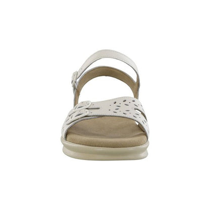 Duo Quarter White Strap Sandals