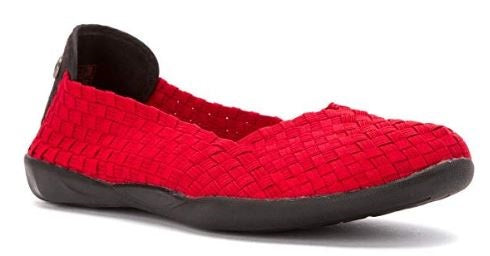 bernie mev women's catwalk red