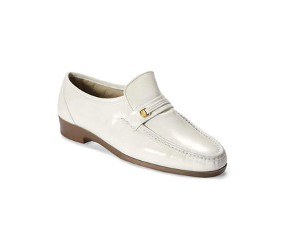 DANCER WHITE MOC TOE SHOES