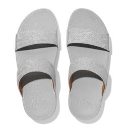 Lulu Glitz Slides Silver FitFlop