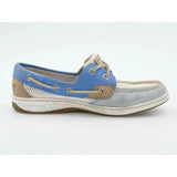 BLUEFISH TIE BLUE/WT | Sperry Top Sider Womens Made in USA 6 Bluefish Open Mesh Blue Slip On Boat Shoes 9244302