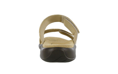 GOLDEN | SAS Women's Nudu Slide Golden Leather Sandal-NUDU SLIDE644-Made in USA-Brandy's Shoes