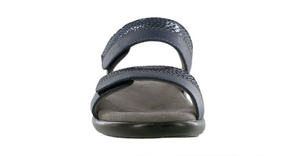 NAVY | SAS Women's Nudu Slide Navy Leather Sandal-NUDU SLIDE011-Made in USA-Brandy's Shoes