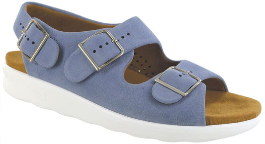 CLOUD | SAS Women's Cloud/Sky Relaxed Heel Strap Sandal-RELAXED233-Made in USA-Brandy's Shoes