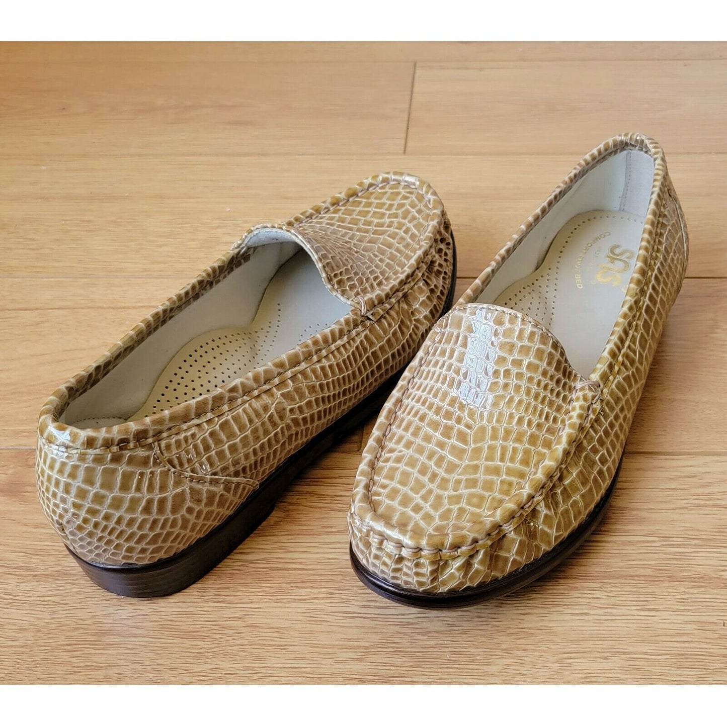 SAS Women's |Tripad |Simplify-200 Beige Croc |Loafer Shoes| WOMEN'S FOOT WEAR@BRANDYS SHOES