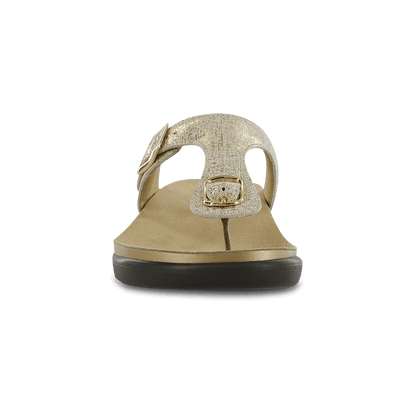 SHINY GOLD | SAS Sanibel - Thong Sandal at Brandy's Shoes Made in USA