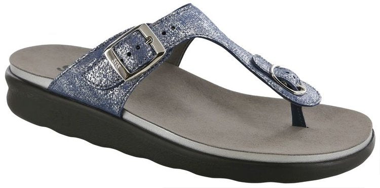 SANIBEL SILVER BLUE at Brandy's Shoes Made in USA