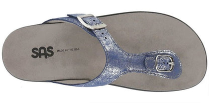 SANIBEL SILVER BLUE at Brandy's Shoes Made in USA