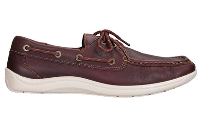 Decksider Lace Up Boat Shoe | SAS MEN Decksider Lace Up Boat Shoe BROWN Made in USA  Brandy's Shoes