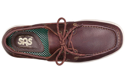 Decksider Lace Up Boat Shoe | SAS MEN Decksider Lace Up Boat Shoe BROWN Made in USA  Brandy's Shoes