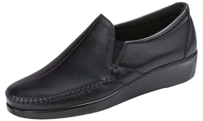 Dream Slip On Loafer-BLACK | SAS WOMEN Dream Slip On Loafer DREAM013 Made in USA Brandy's Shoes