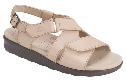 TRUFFLE | SAS Women's Truffle Huggy Cross Strap Sandal-HUGGY101-Made in USA-Brandy's Shoes