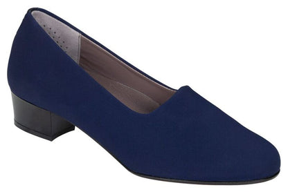 NAVY | Lucia Slip On Heel at Brandy's Shoes Made in USA