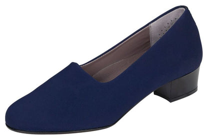 NAVY | Lucia Slip On Heel at Brandy's Shoes Made in USA