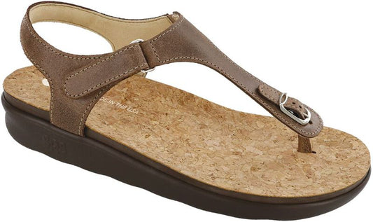 BROWN | Marina T-Strap Sandal at Brandy's Shoes Made in USA