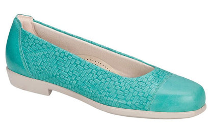 TEAL | SAS Women's Teal Maui Slip On Loafer-MAUI283-Made in USA-Brandy's Shoes