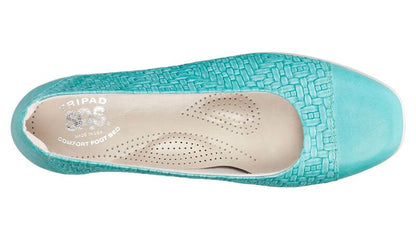TEAL | SAS Women's Teal Maui Slip On Loafer-MAUI283-Made in USA-Brandy's Shoes