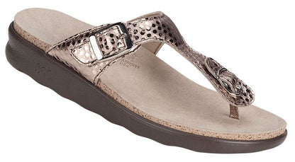 ORO | SAS Women's Oro Sanibel T-Strap Slide Sandal-SANIBEL268-Made in USA-Brandy's Shoes