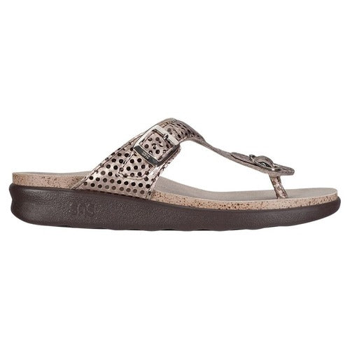 Sanibel T-Strap Oro Slide Sandal