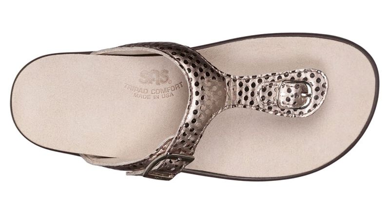 ORO | SAS Women's Oro Sanibel T-Strap Slide Sandal-SANIBEL268-Made in USA-Brandy's Shoes