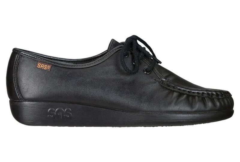 Siesta Lace Up Loafer Black | SAS Women's Black Siesta Lace Up Loafer-SIESTA020-Made in USA-Brandy's Shoes