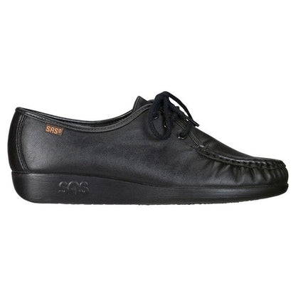 Siesta Black Lace Up Loafer Sas
