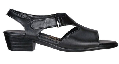 BLACK | Suntimer Heel Strap Sandal at Brandy's Shoes Made in USA