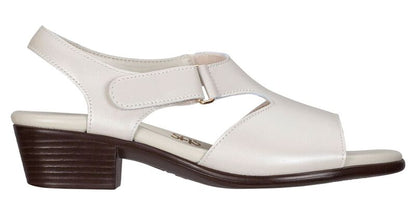 WHITE | Suntimer Heel Strap Sandal at Brandy's Shoes Made in USA