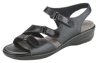 BLACK | SAS WOMEN Tabby Slingback Sandal TABBY013 Brandy's Shoes Made in USA
