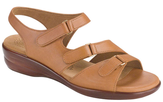 CARAMEL|  Tabby Slingback Sandal| SAS WOMEN SAS Simone - Wedge Sandal TABBY201 Brandy's Shoes Made in USA