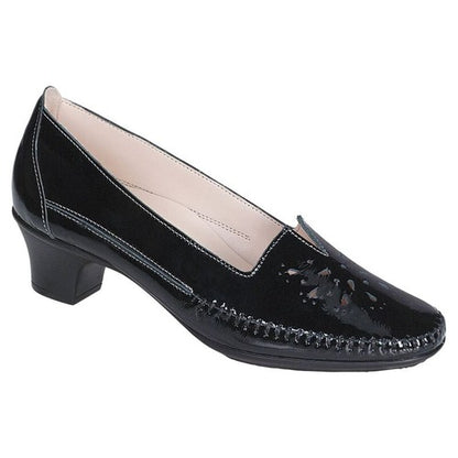 Sonyo Slip On Black Heels
