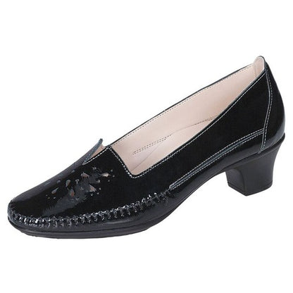 Sonyo Slip On Black Heels